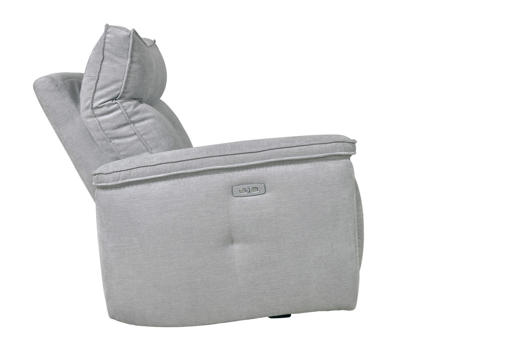 Tesoro Mist Gray 6-Piece Modular Power Reclining Sectional with Right Chaise - Ornate Home