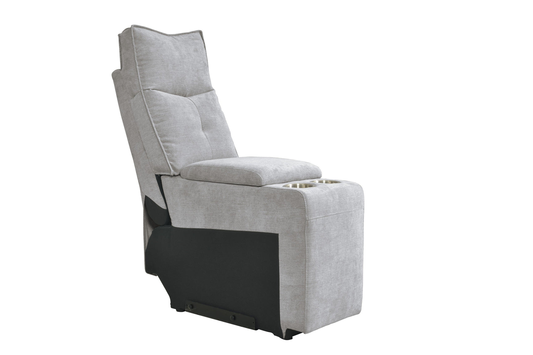 Tesoro Mist Gray 6-Piece Modular Power Reclining Sectional with Right Chaise - Ornate Home