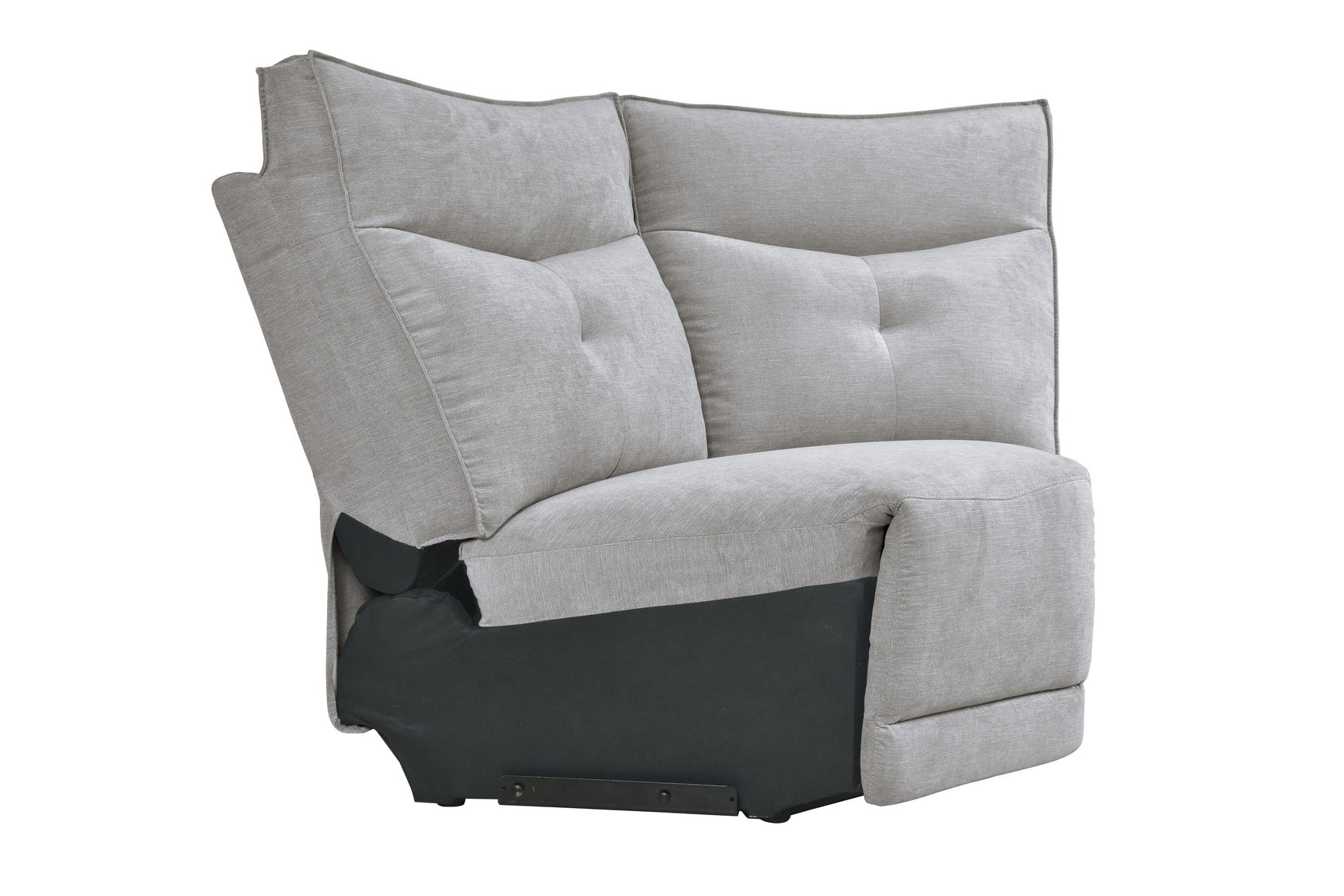 Tesoro Mist Gray 6-Piece Modular Power Reclining Sectional with Right Chaise - Ornate Home