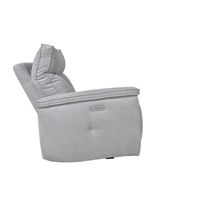 Tesoro Mist Gray 6-Piece Modular Power Reclining Sectional with Right Chaise - Ornate Home