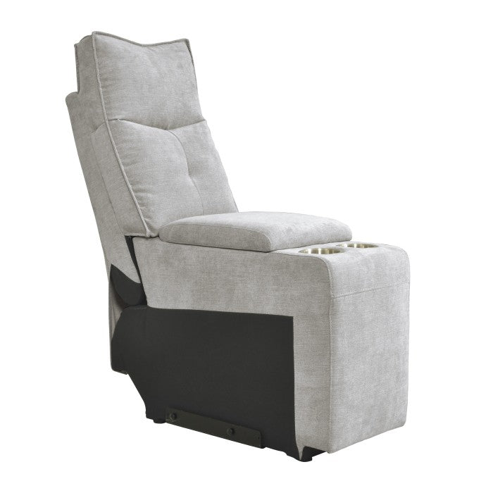 Tesoro Mist Gray 6-Piece Modular Power Reclining Sectionals - Ornate Home