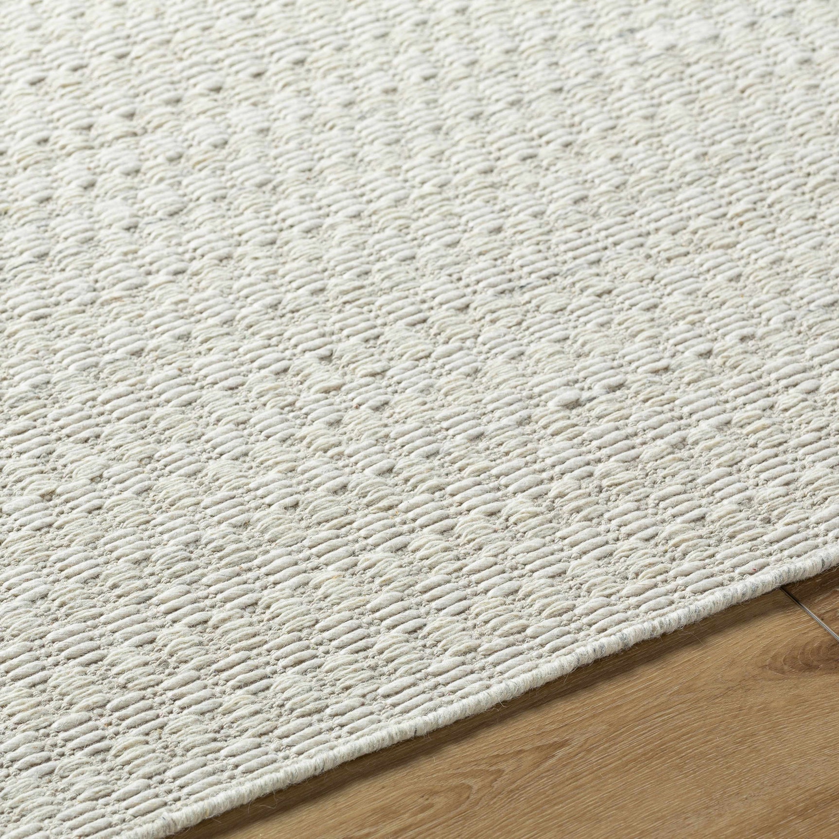 Tevah Siver Wool Rug - Ornate Home