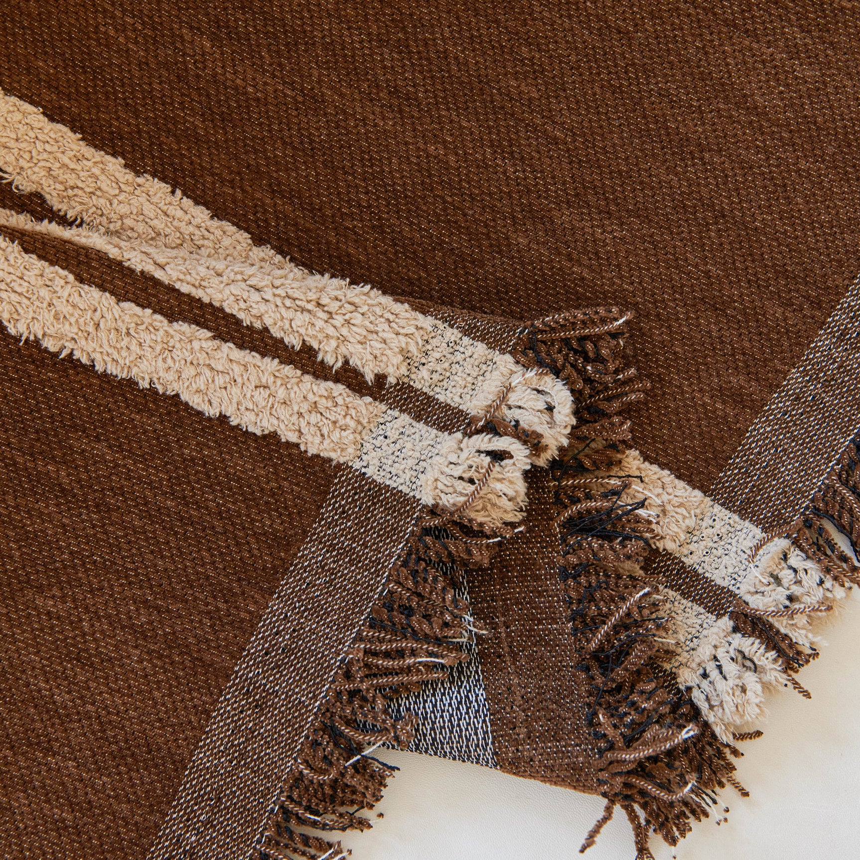 Textural Striped Chenille Sofa Covers, Boho Washable Decor Sofa Blankets Covers - Ornate Home