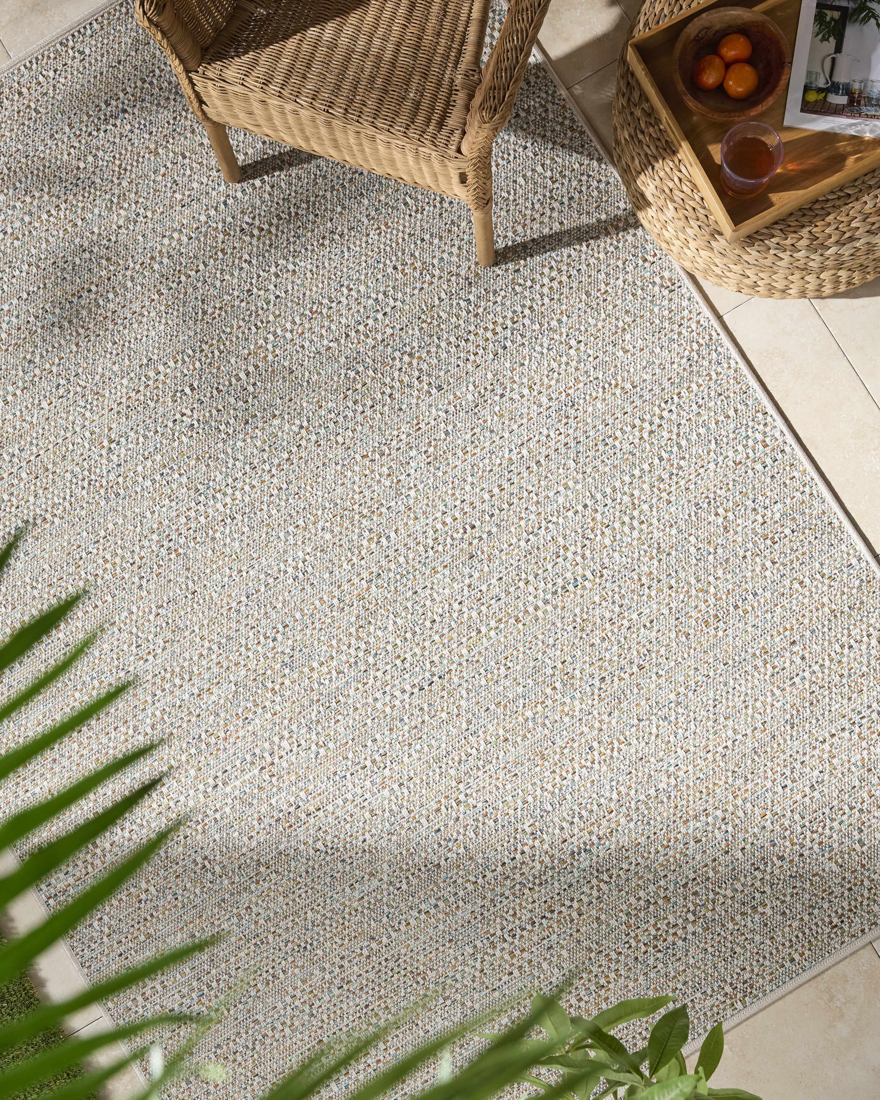 Thanh Ivory Outdoor Area Rug - Ornate Home