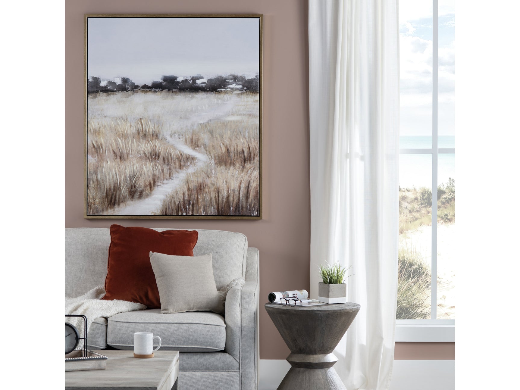 The Lost Trail Brown/White Canvas