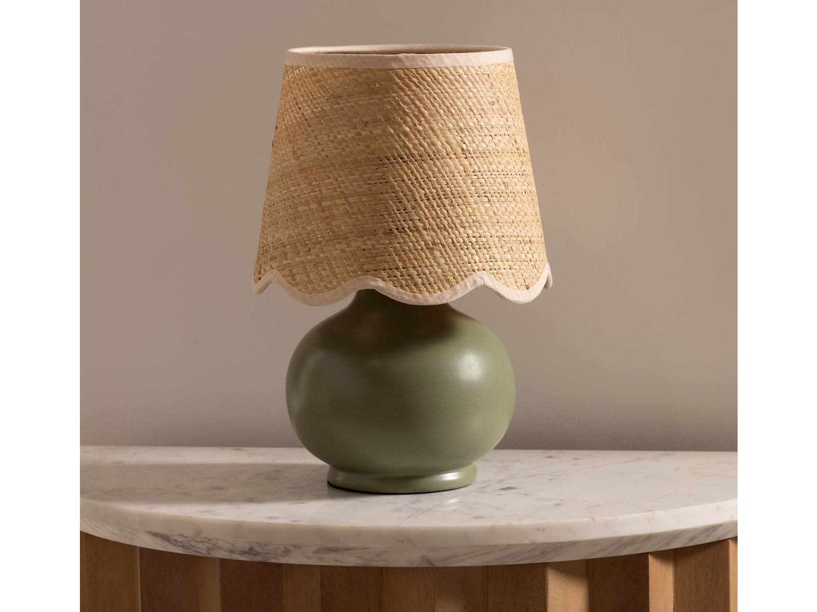 Theisseil Green Table Lamp - Ornate Home