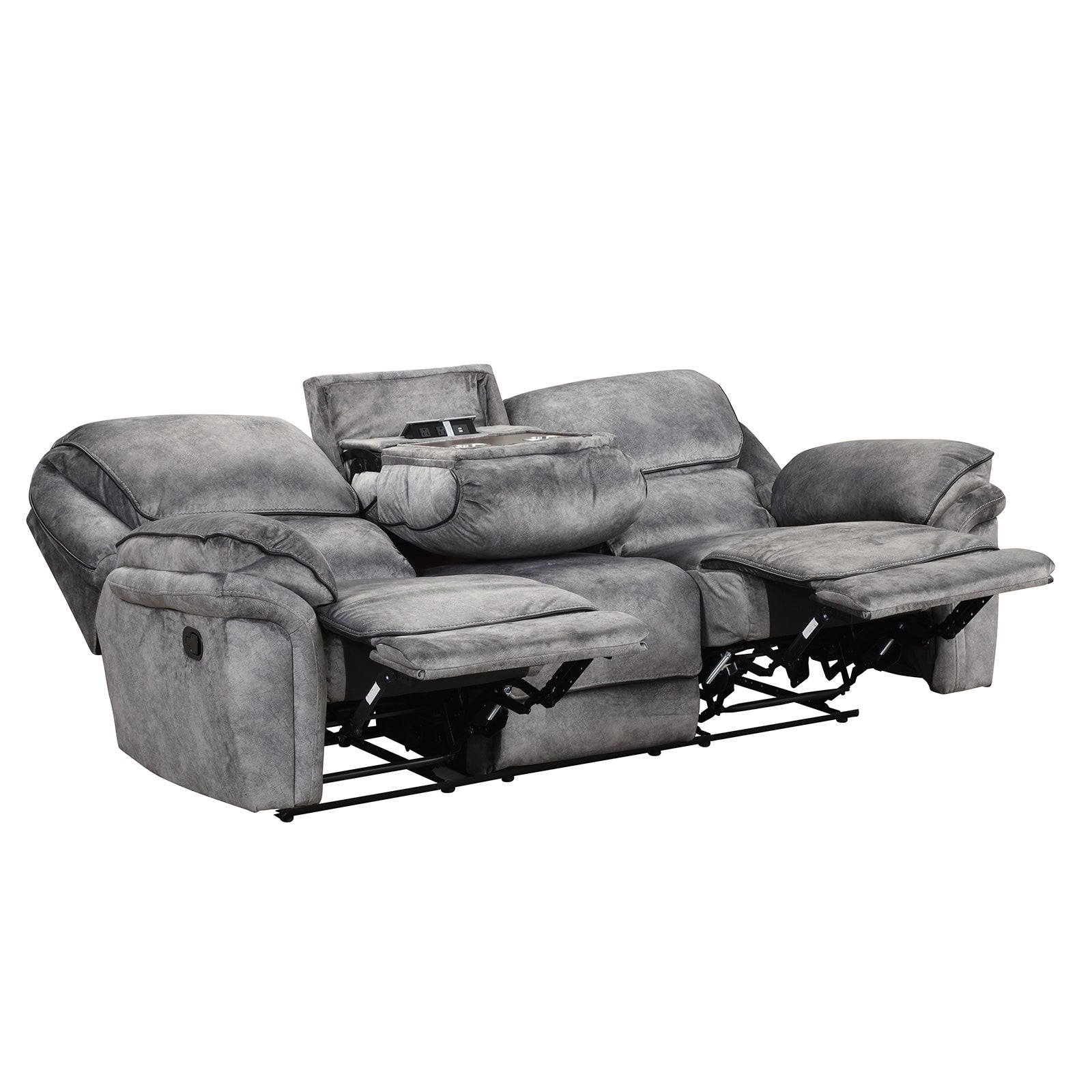 Themis Gray Sofa & Loveseat - Ornate Home