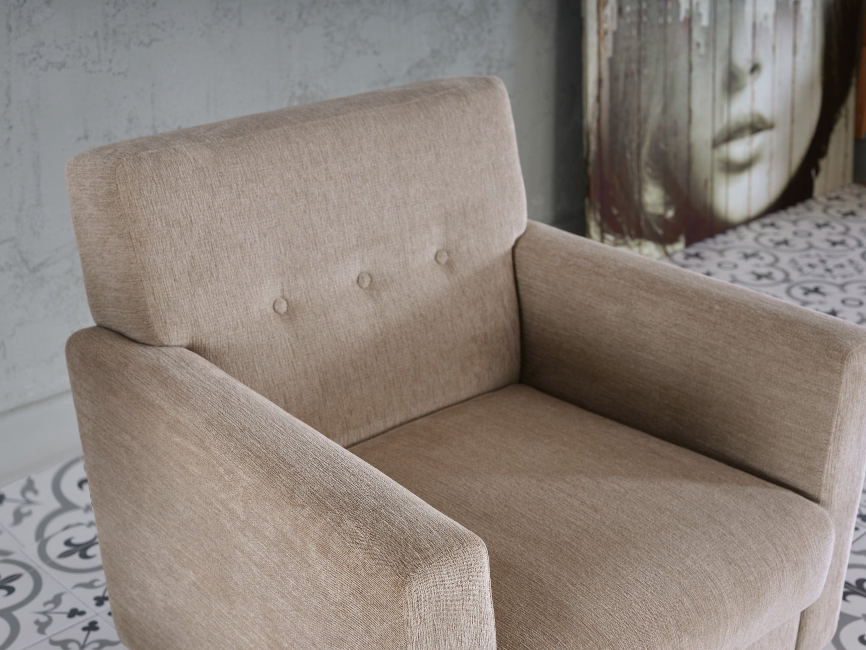 Theo Accent Chair & Ottoman - Ornate Home