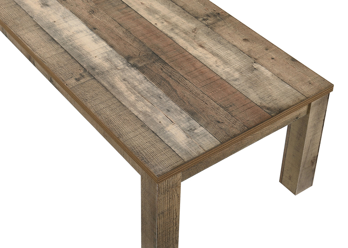 Theo Brown Reclaimed Wood 3-Piece Coffee Table Set - Ornate Home