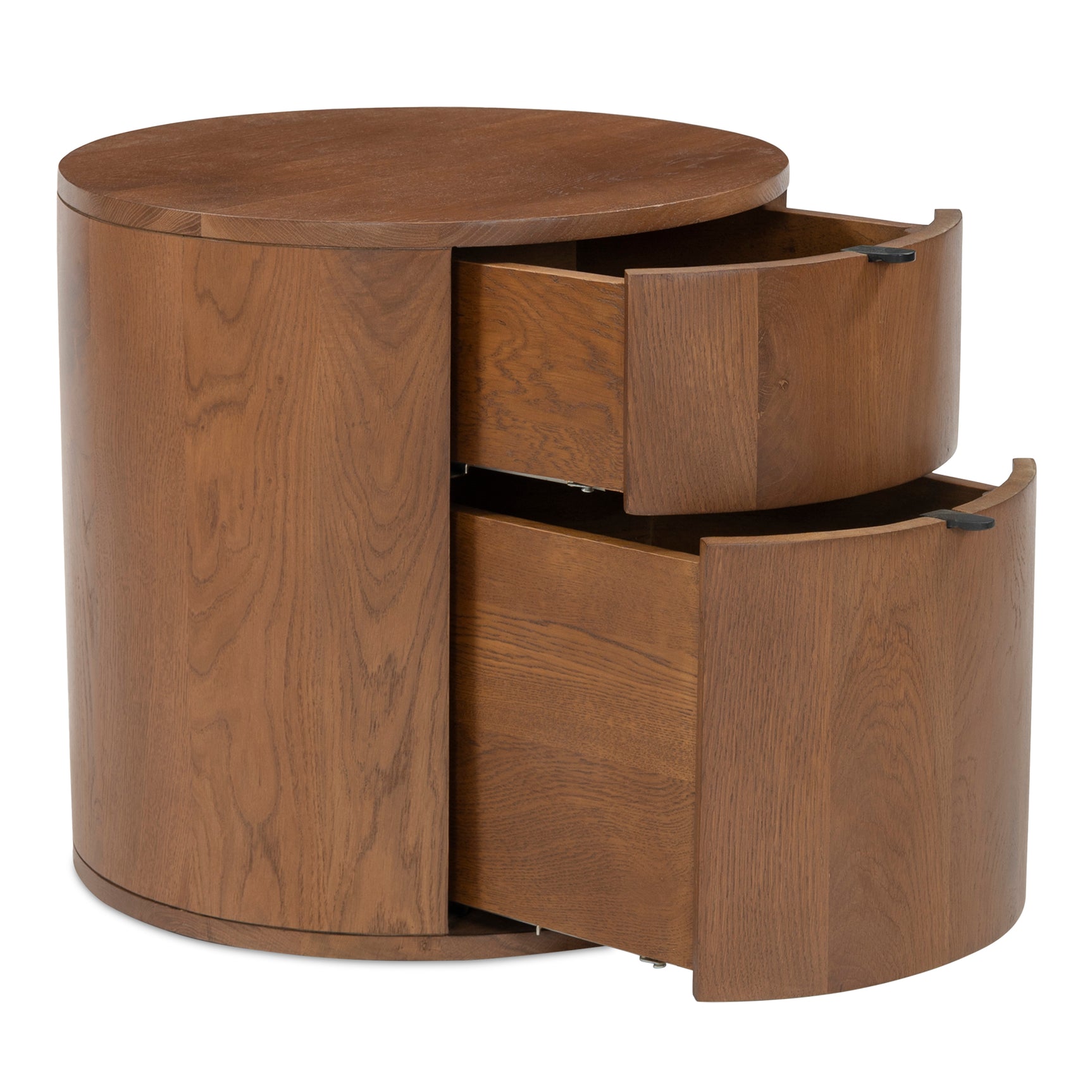 Theo Brown Two Drawer Nightstand - Ornate Home