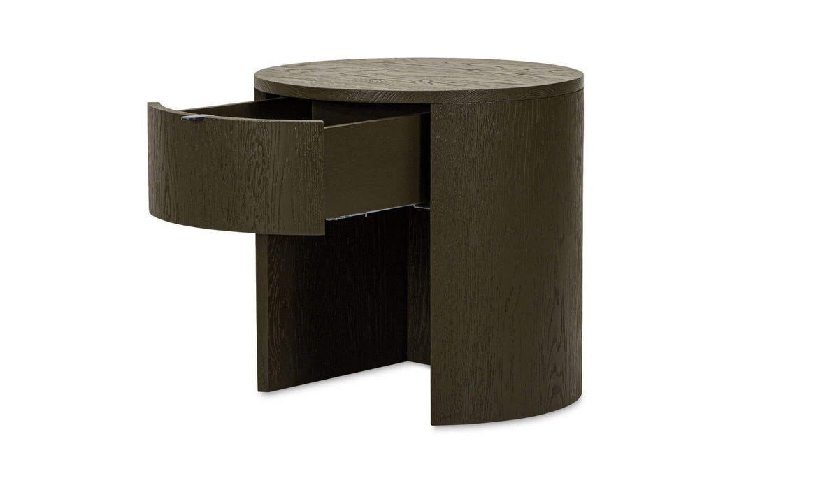 Theo Olive 1 Drawer Nightstand - Ornate Home
