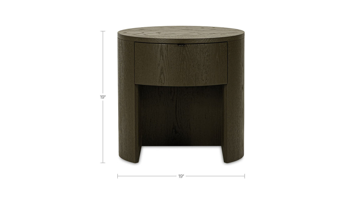 Theo Olive 1 Drawer Nightstand - Ornate Home