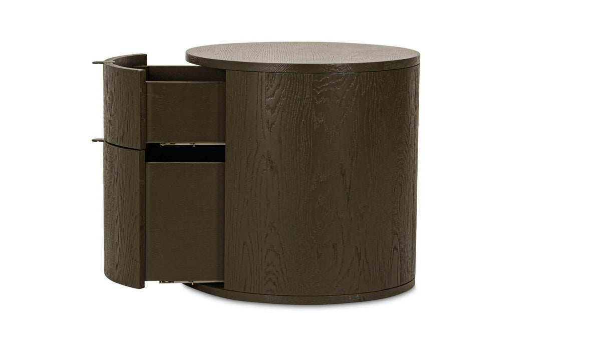 Theo Olive 2 Drawer Nightstand - Ornate Home