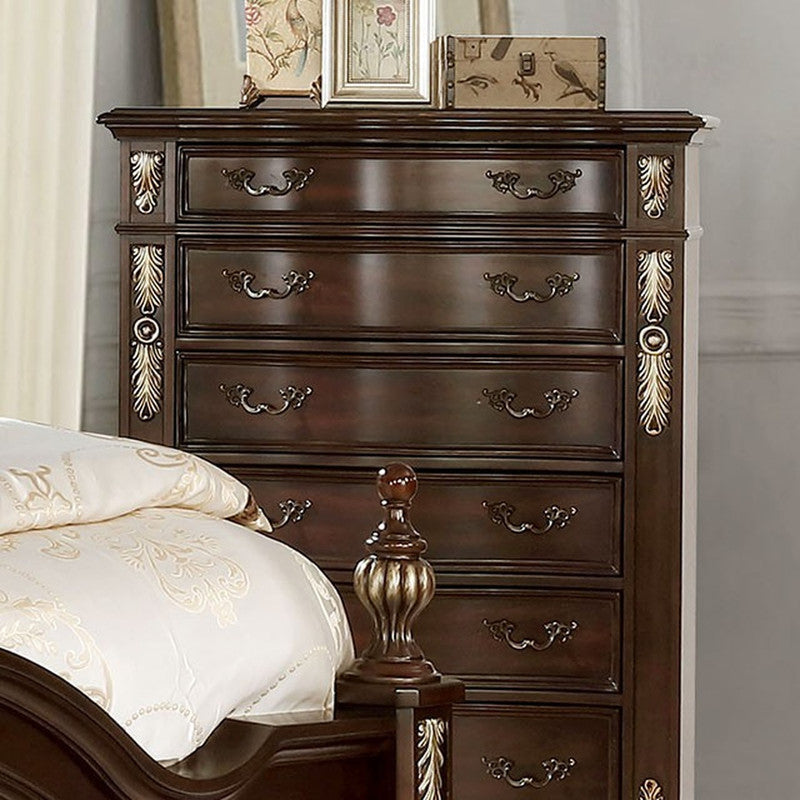 Theodor Brown Cherry Chest - Ornate Home