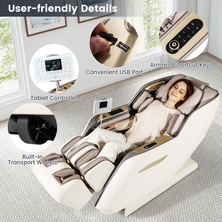 Therapy 36-New 3D Model-SL Track Massage Chair with Airbags Waist and Calves Heating Foot Rollers - Ornate Home