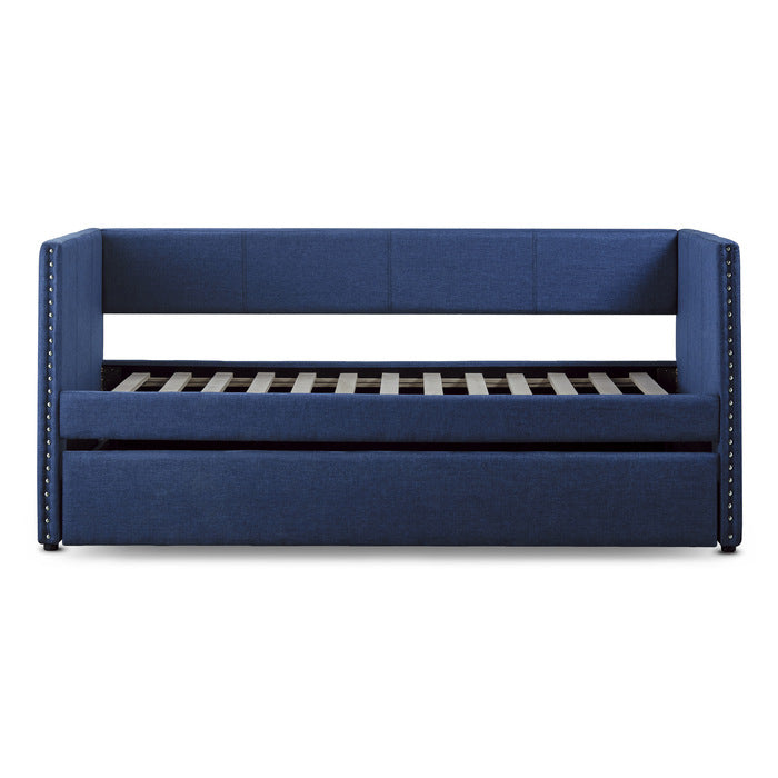 Therese Blue Daybed with Trundle - Ornate Home