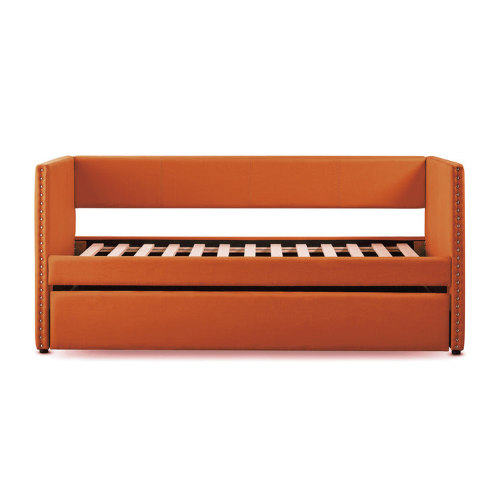 Therese Orange Daybed with Trundle - Ornate Home