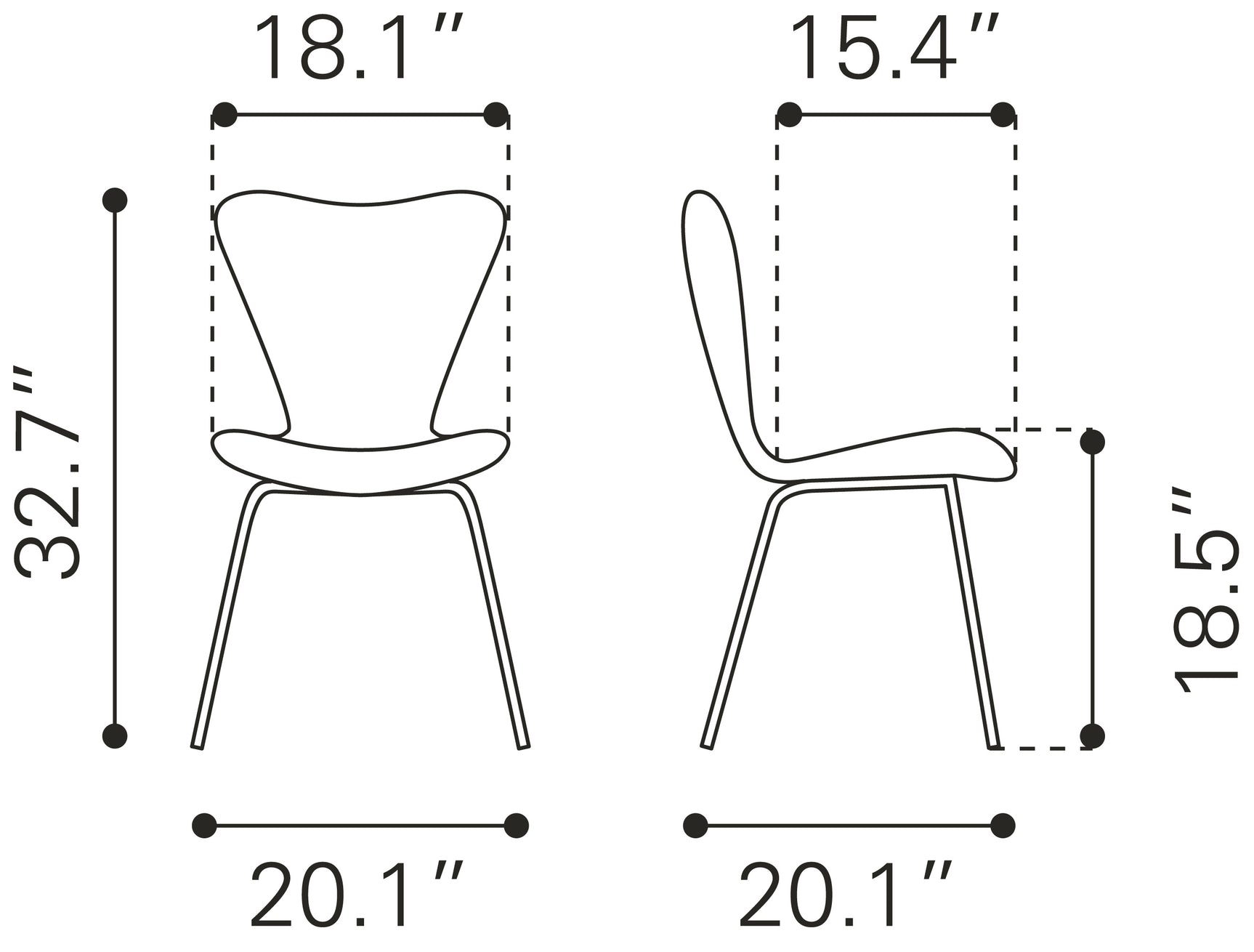 Thibideaux Ivory Dining Chair (Set of 2) - Ornate Home