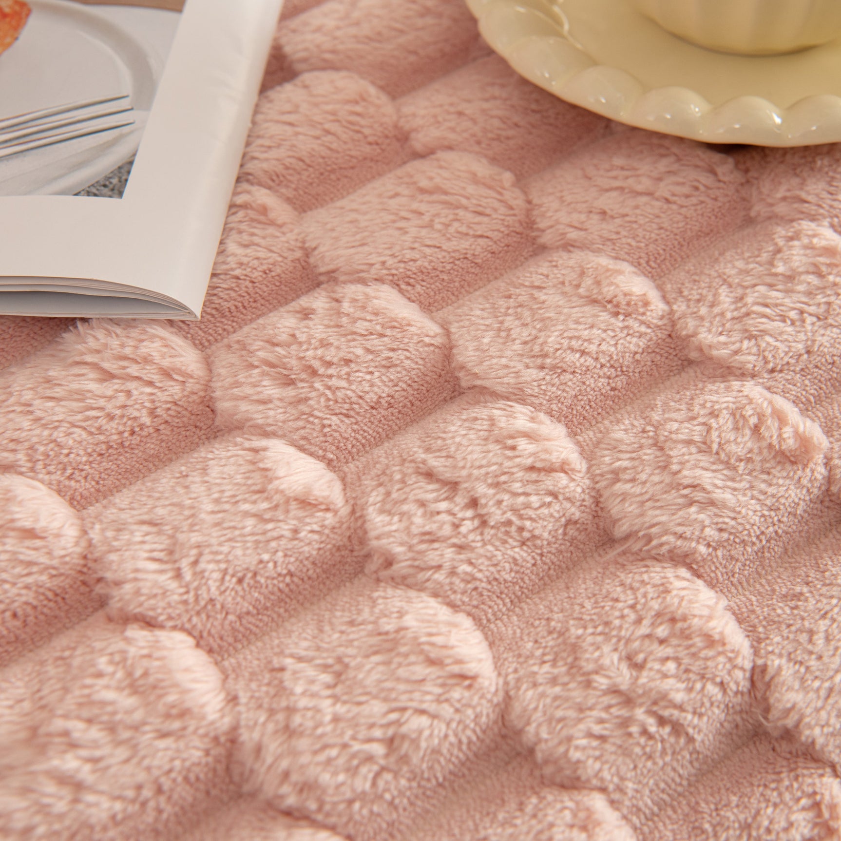 Thick Plush Faux Fur Couch Cover Blanket Warm Fuzzy Blanket Couch Protector for Winter - Ornate Home