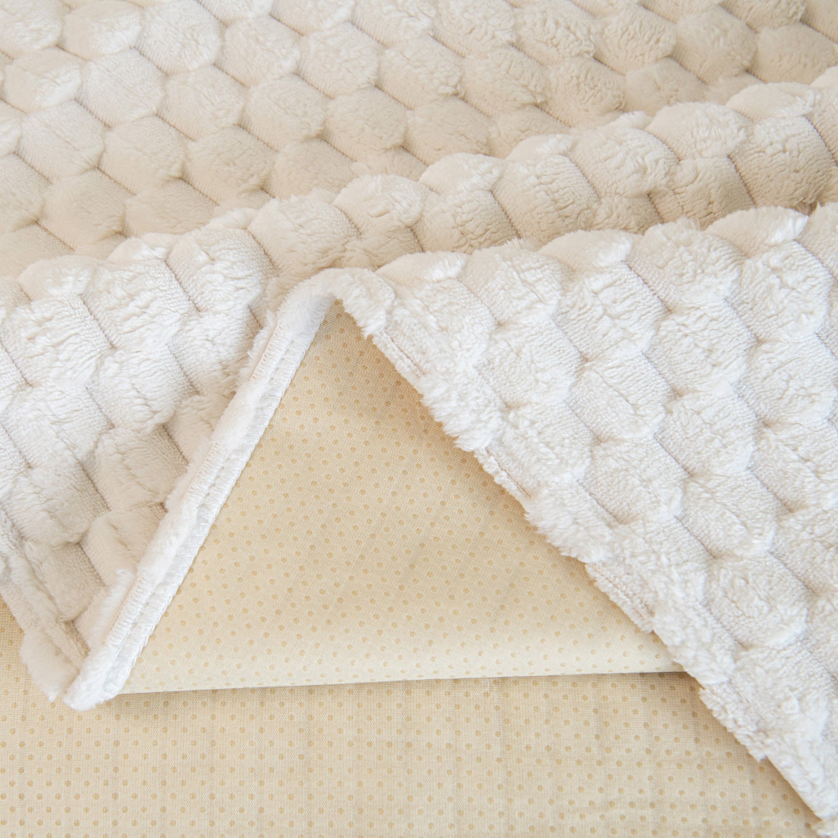Thick Plush Non-Slip Sofa Throw Cover, Warm Soft Faux Fur Couch Protector for Winter - Ornate Home