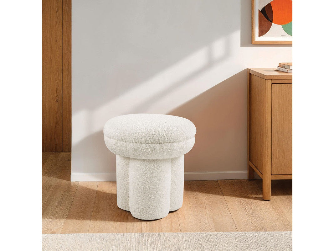 Thisbe Beige Stool - Ornate Home