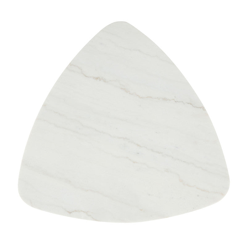 Thisted White/Black Triangle Marble Coffee Table - Ornate Home