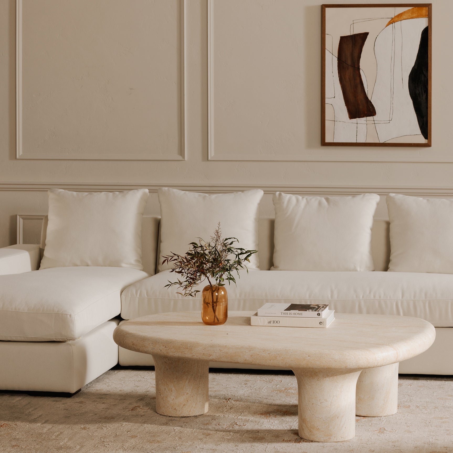 Thomas Ivory Left Sectional - Ornate Home