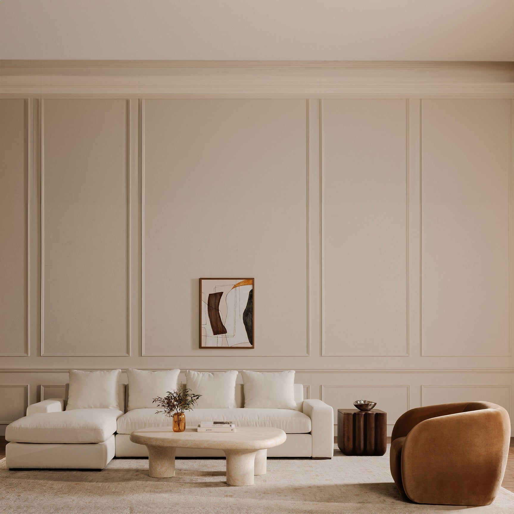 Thomas Ivory Left Sectional - Ornate Home