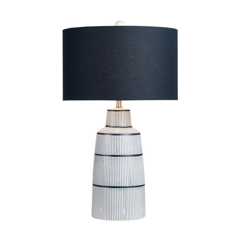 Thorne Navy/White Table Lamp - Ornate Home