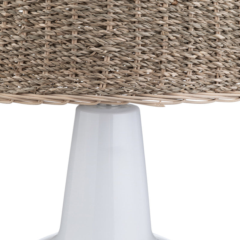 Thornwood White/Natural Table Lamp - Ornate Home
