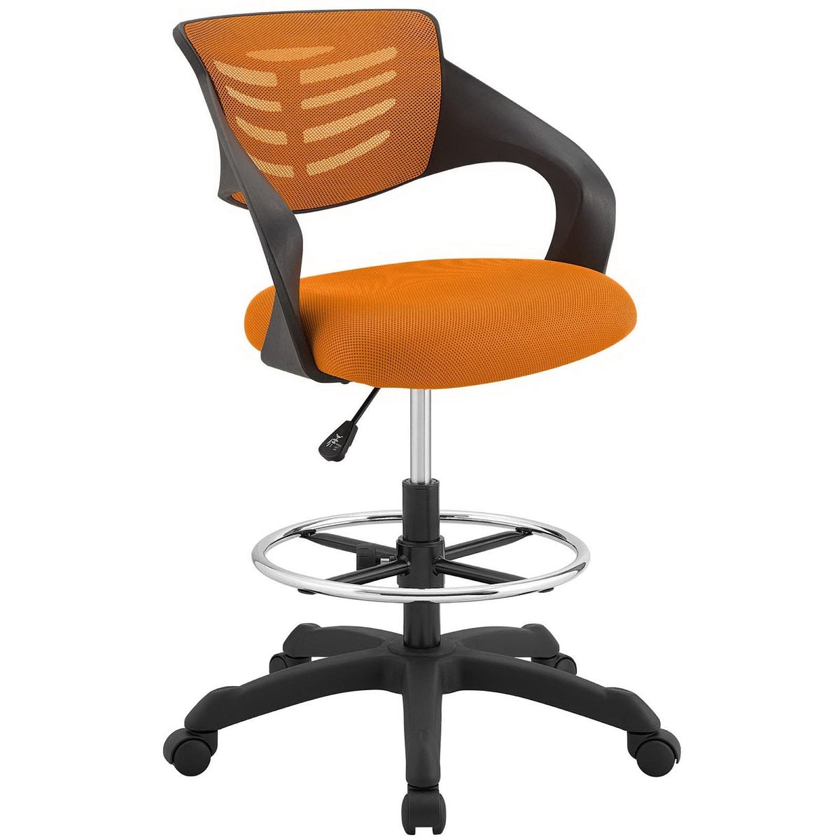 Thrive Orange Mesh Drafting Chair