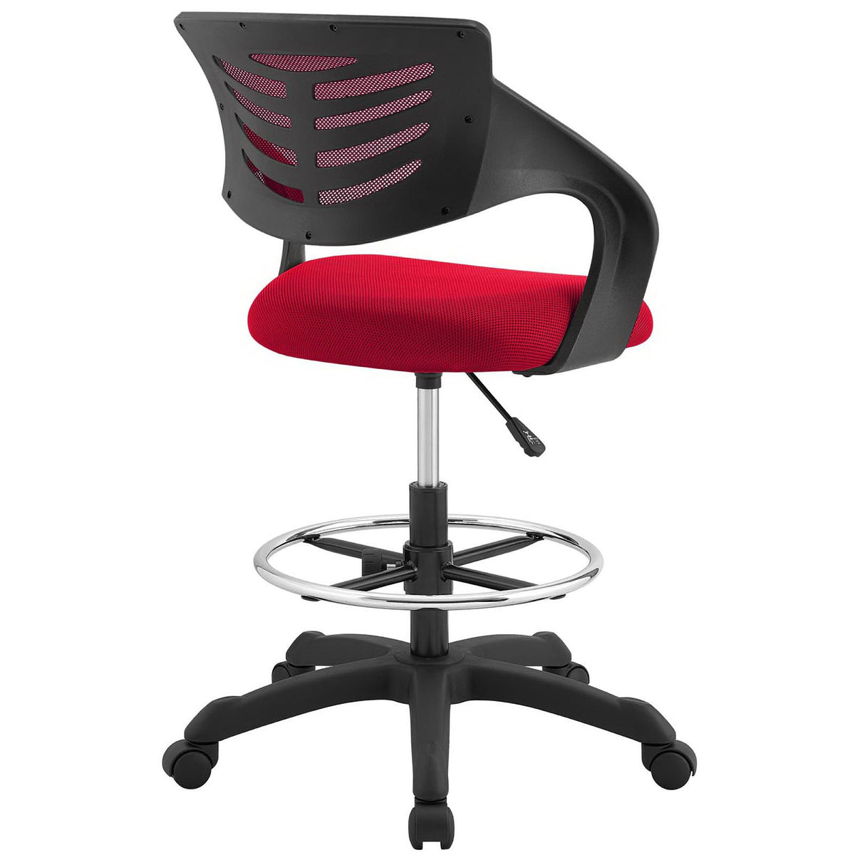 Thrive Red Mesh Drafting Chair - Ornate Home