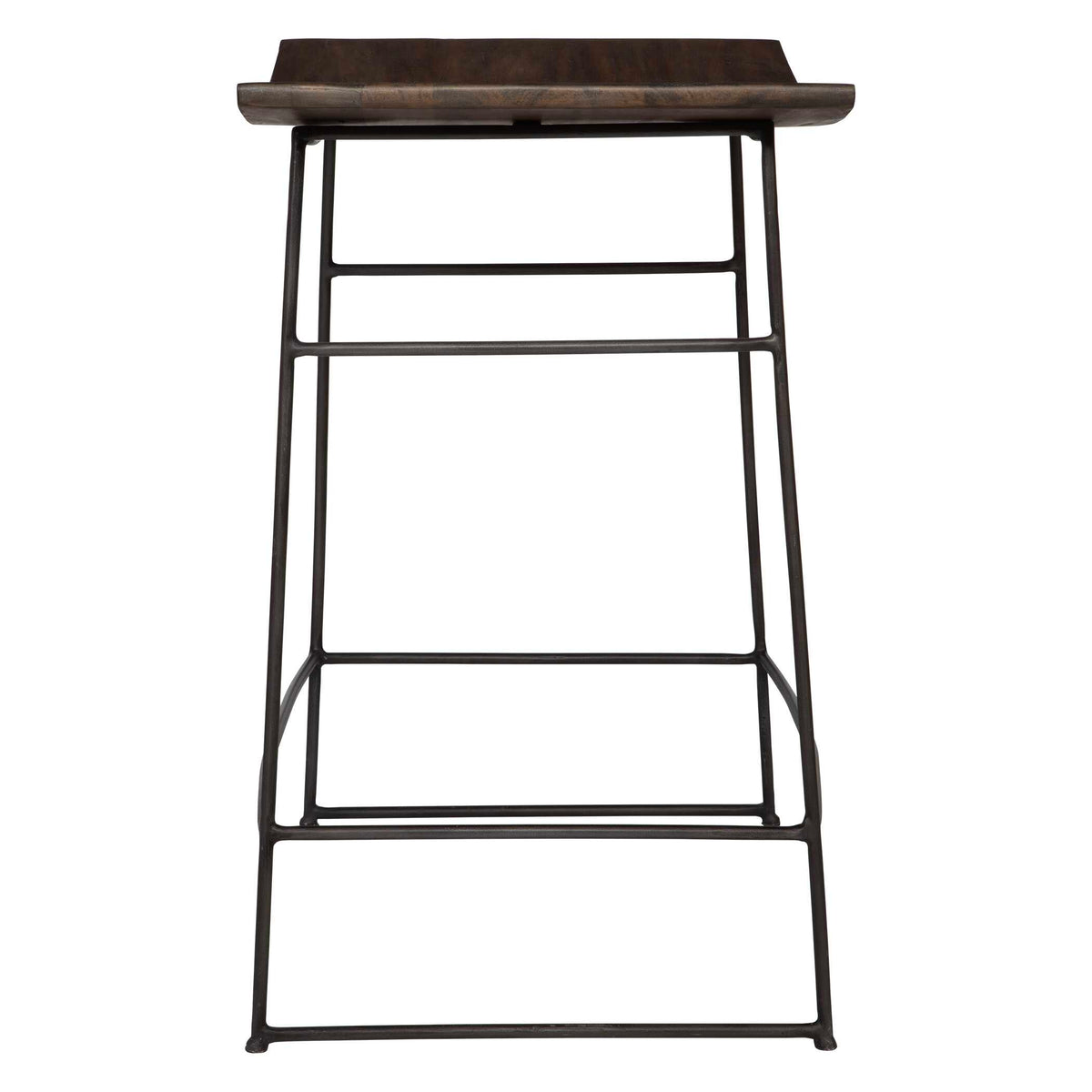 Thura Walnut Counter Stool - Ornate Home
