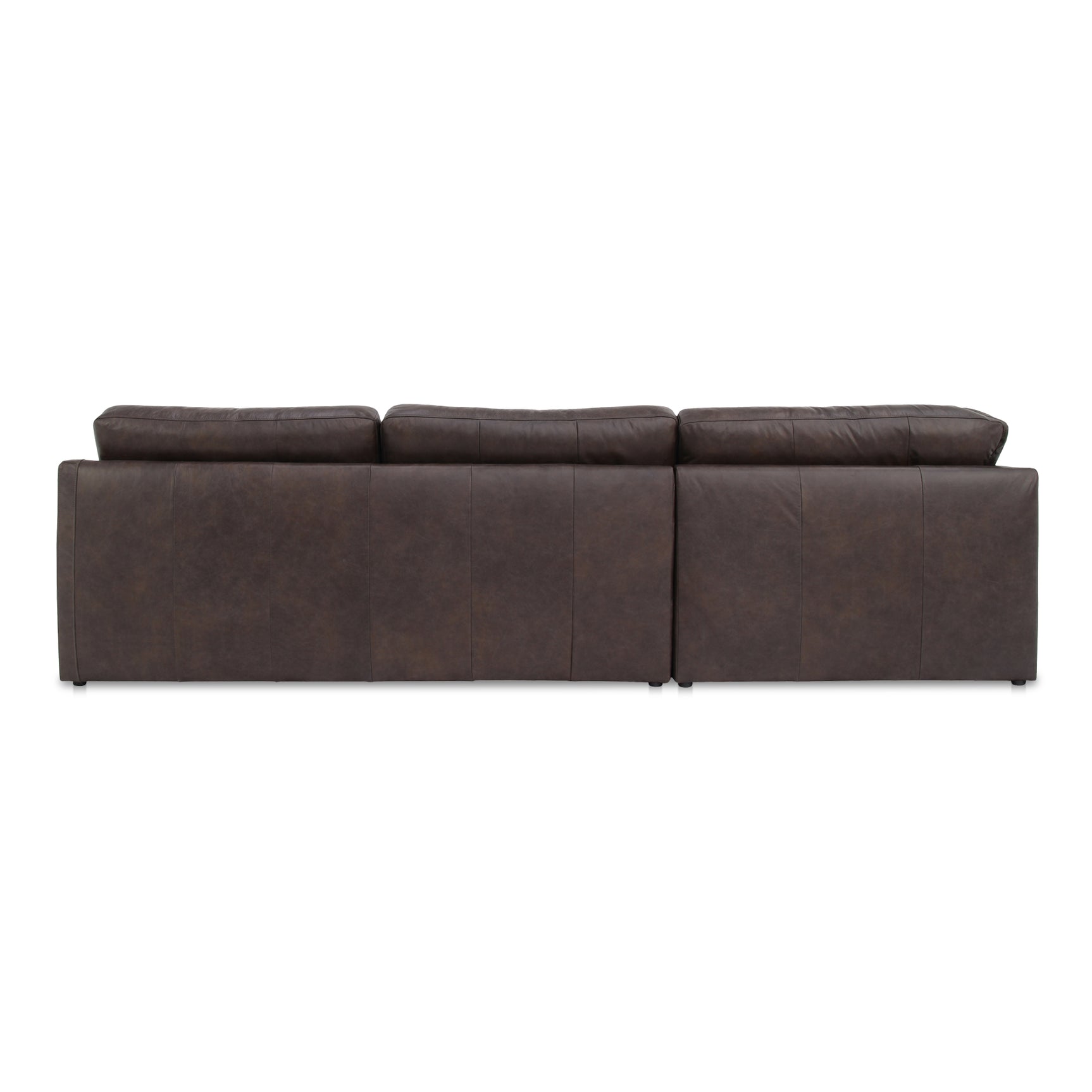Thurlow Espresso Brown Leather Corner Modular Sectional - Ornate Home