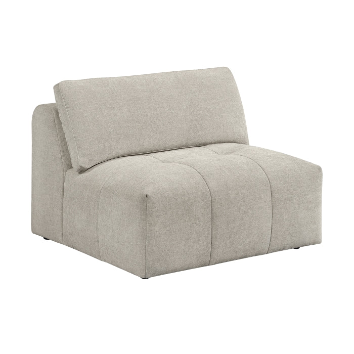 Tidal Beige Armless Chair - Ornate Home