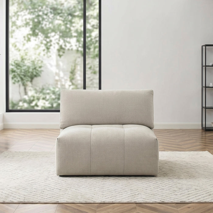 Tidal Beige Armless Chair - Ornate Home