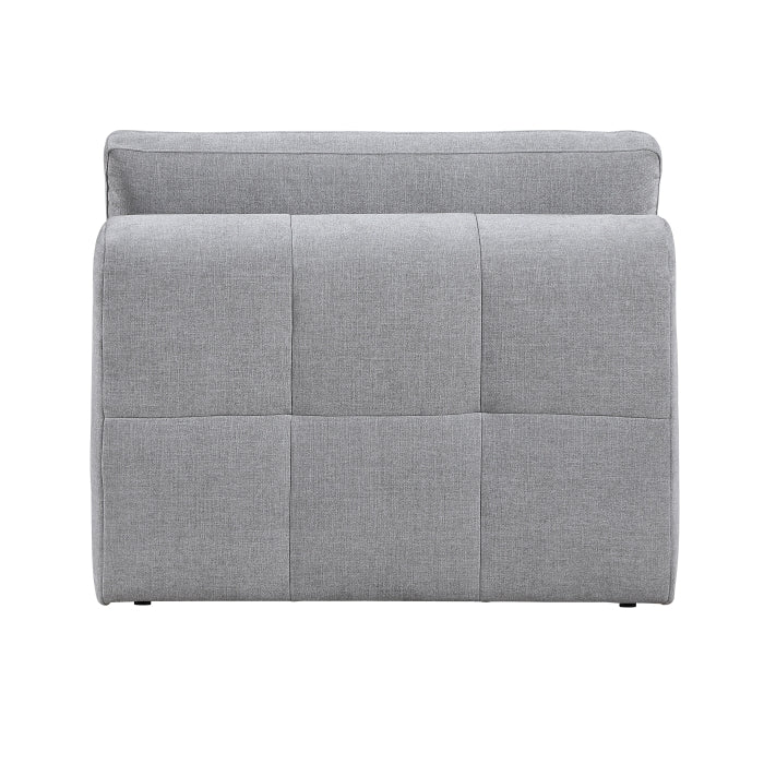 Tidal Gray Armless Chair - Ornate Home