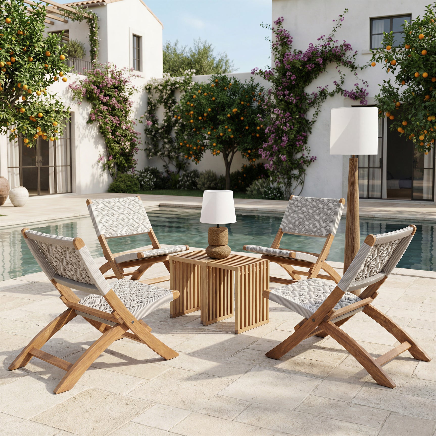 Tide Multicolor Lounge Chair - Ornate Home