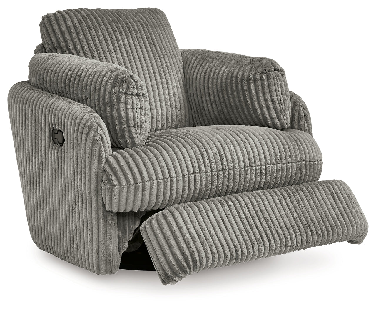 Lindyn Fog Swivel Glider Recliner (Online Special Price) - Ornate Home