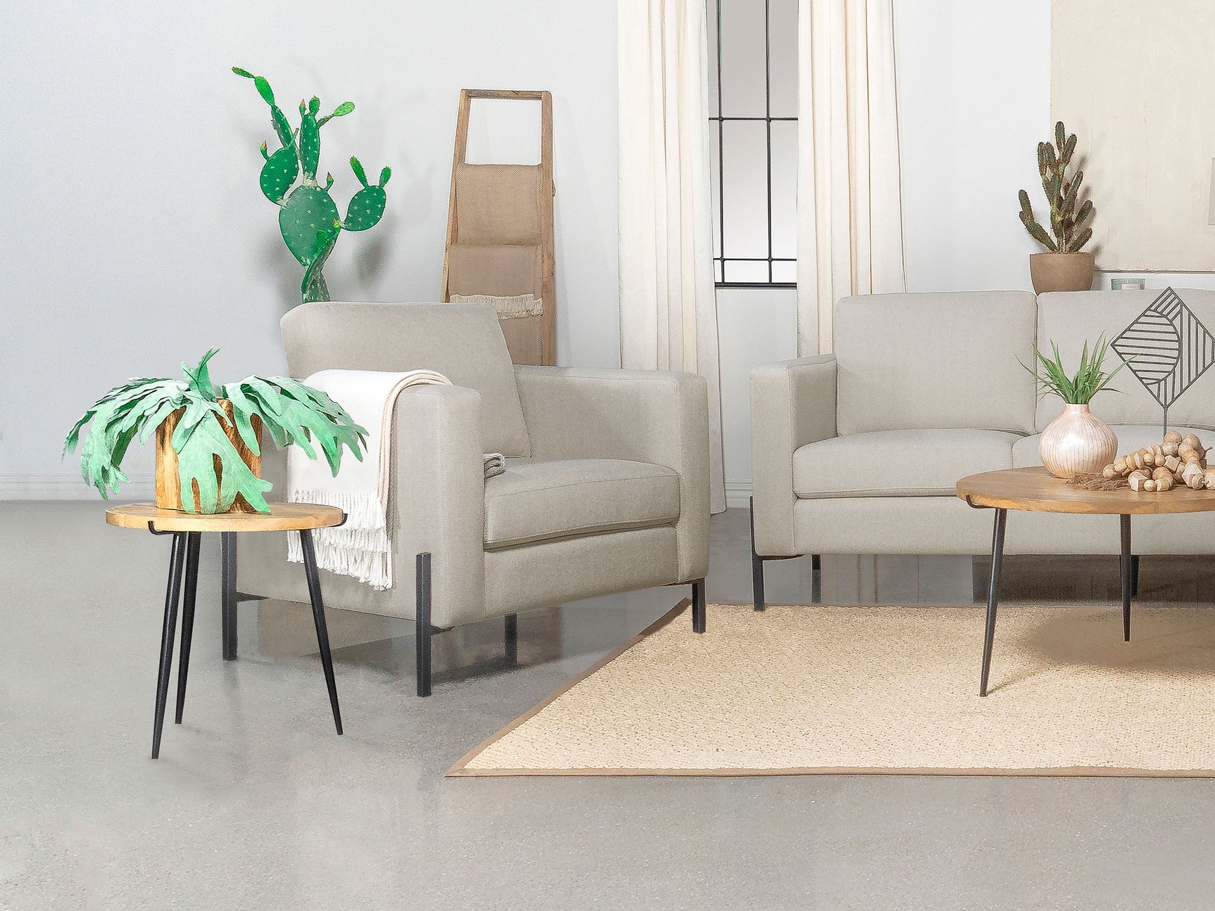 Tilly Oatmeal Accent Chair - Ornate Home