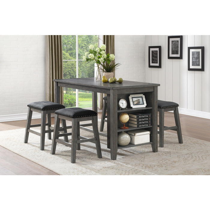 Timbre Gray Counter Stool - Ornate Home