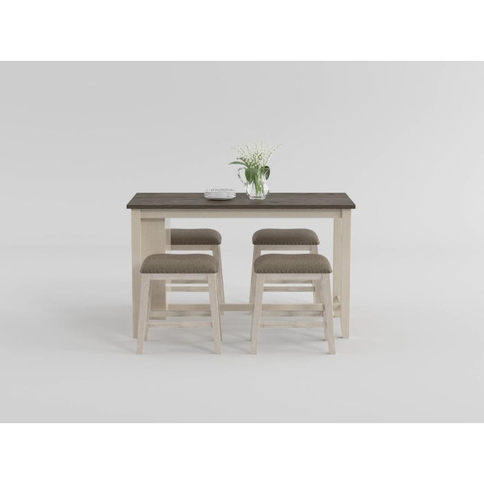 Timbre Whitewash Counter Height Table - Ornate Home