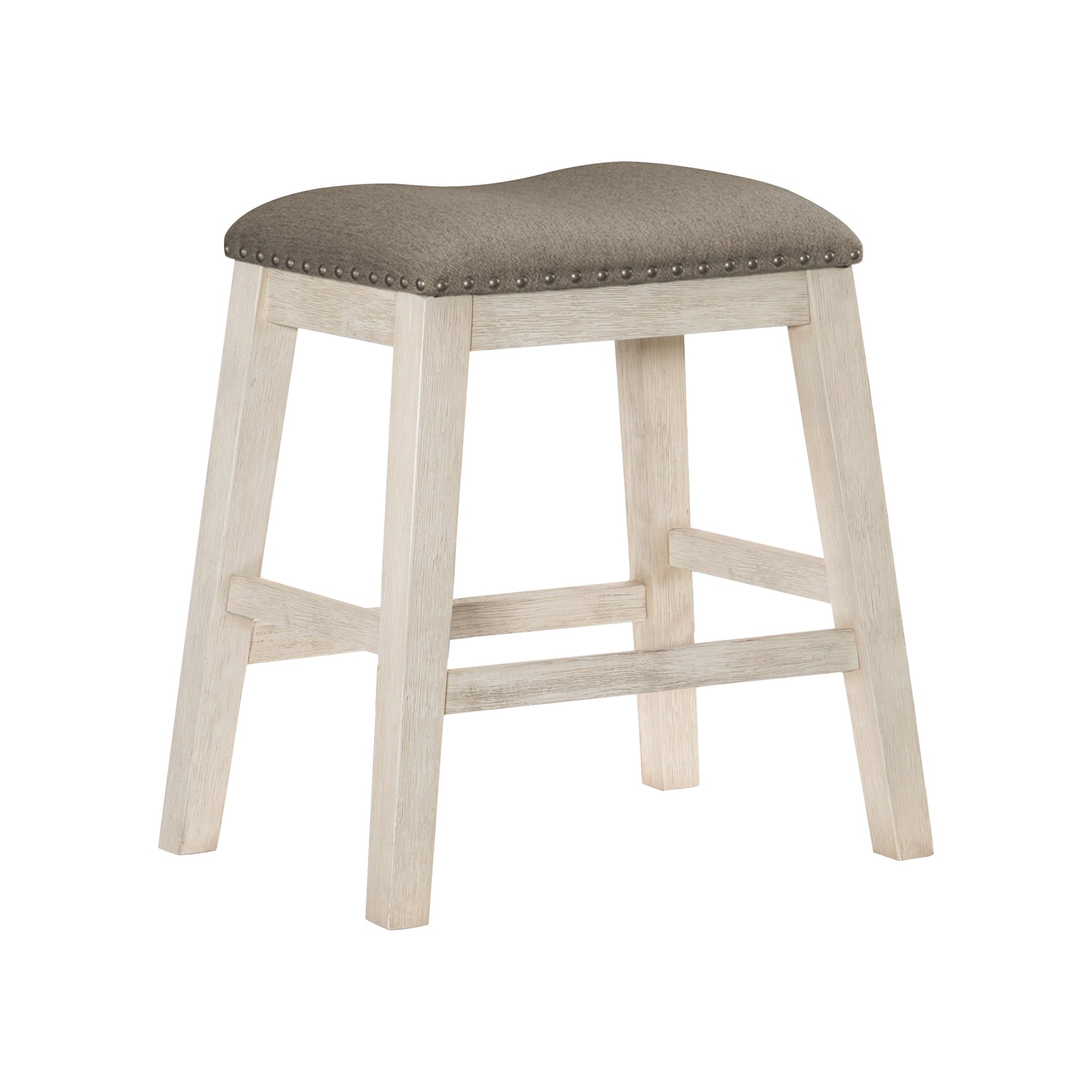 Timbre Whitewash Counter Stool (Set of 2) - Ornate Home
