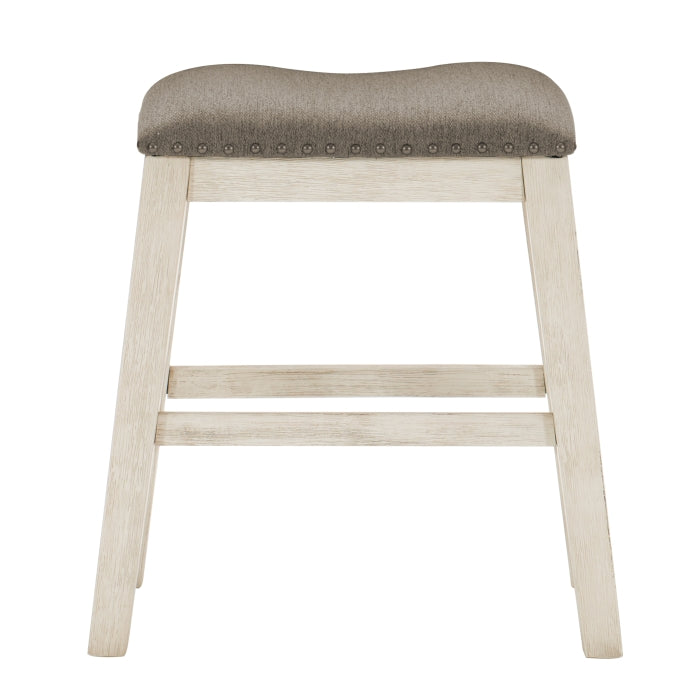 Timbre Whitewash Counter Stool (Set of 2) - Ornate Home