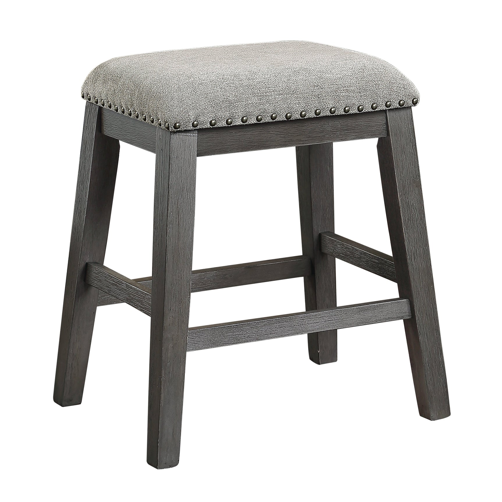 Timbre Wire-Brushed Gray Counter Height Stool - Ornate Home