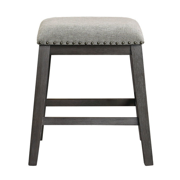 Timbre Wire-Brushed Gray Counter Height Stool - Ornate Home