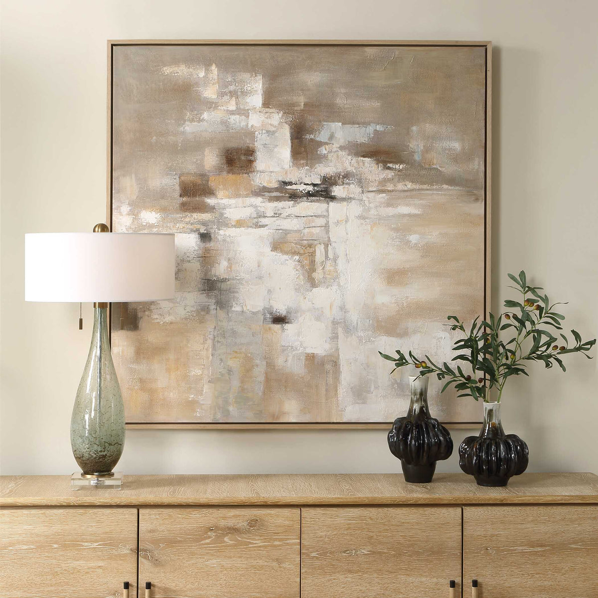 Time To Time Multicolor Hand Painted Abstract Art - Ornate Home