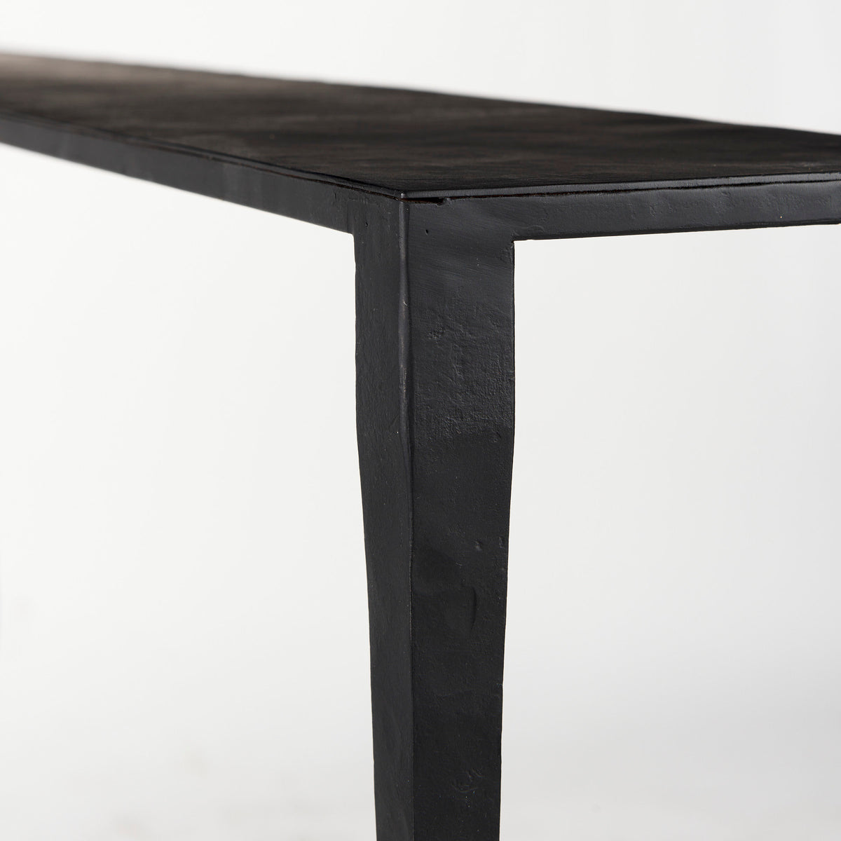 Timothy Black Ebony Iron Console Table - Ornate Home