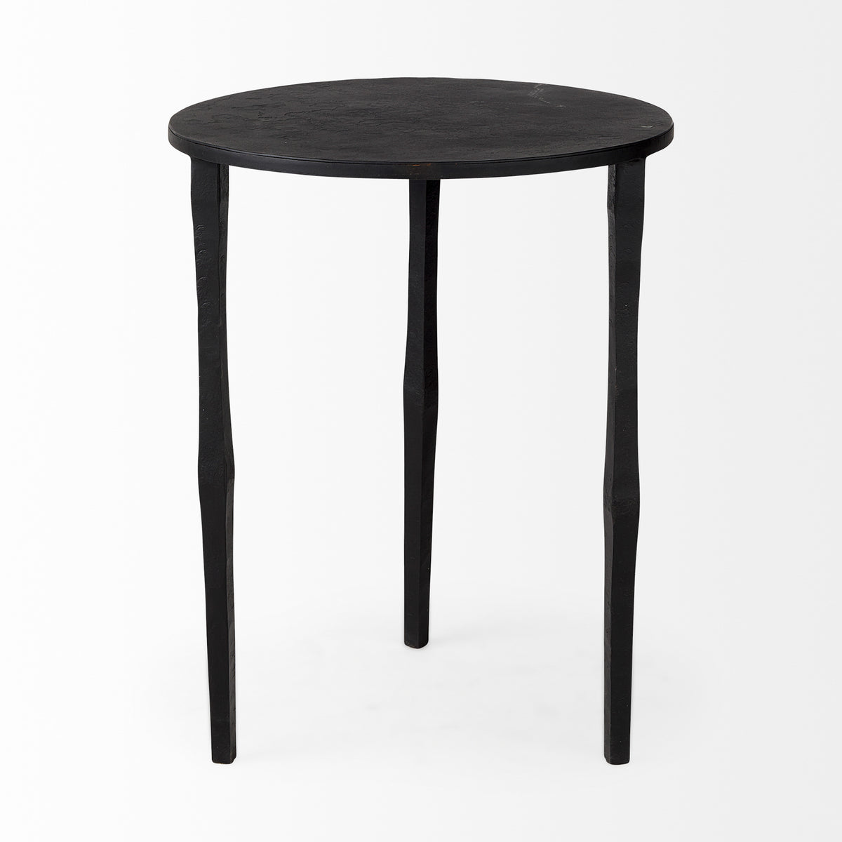 Timothy Black Ebony Iron Side Table - Ornate Home
