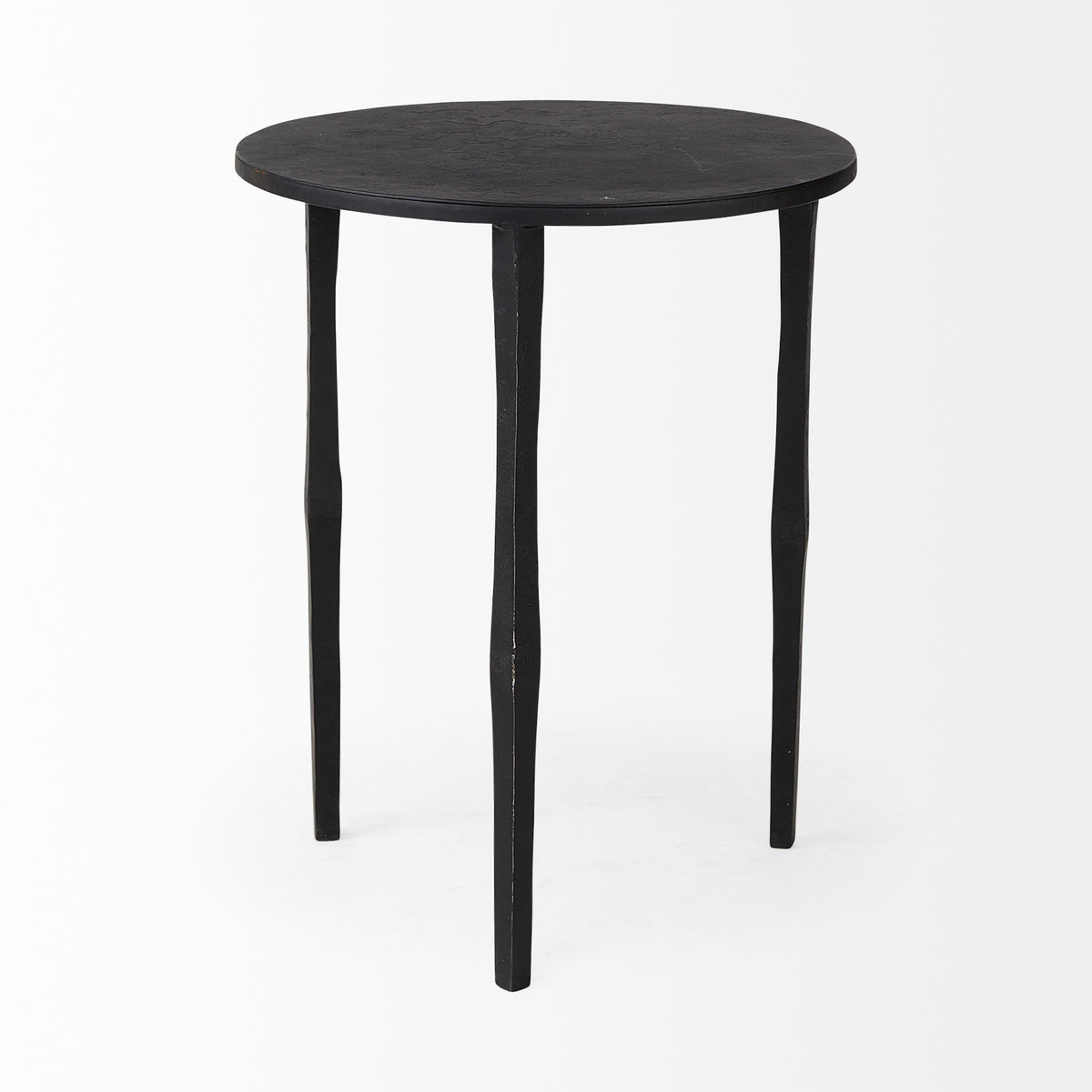 Timothy Black Ebony Iron Side Table - Ornate Home